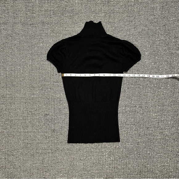 Moda International Black Ruffle Top - Picture 3 of 6